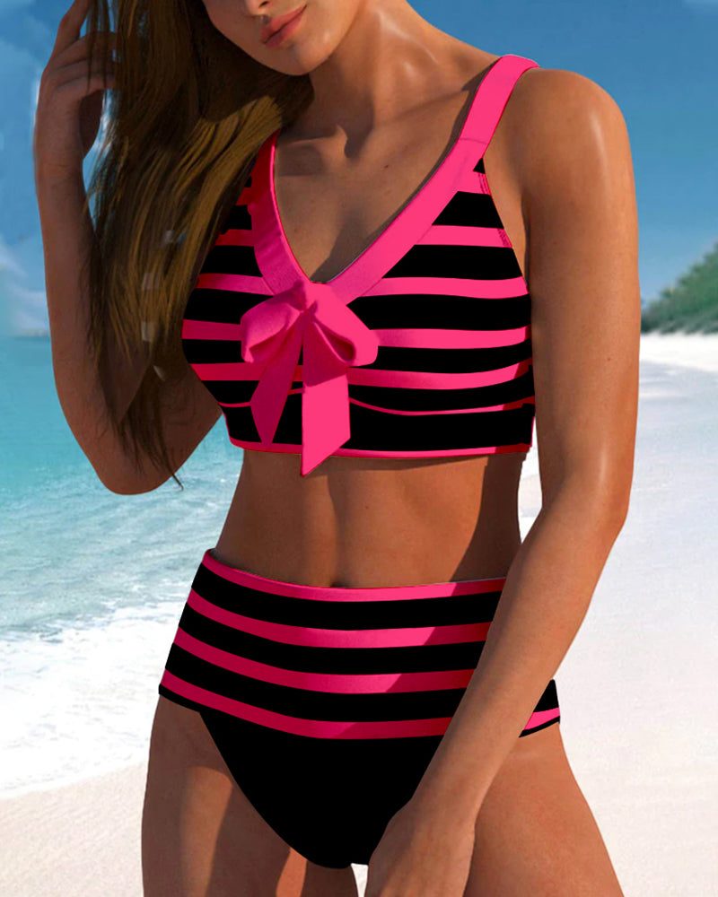 Valentina Marbella® | Bikini de cintura alta estilo marinero