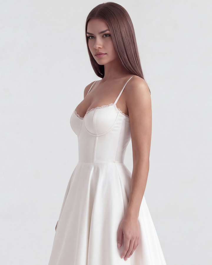 Selene™ | Vestido midi satinado de ensueño