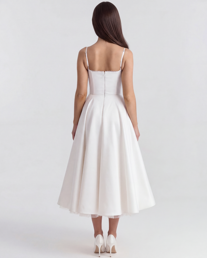 Selene™ | Vestido midi satinado de ensueño