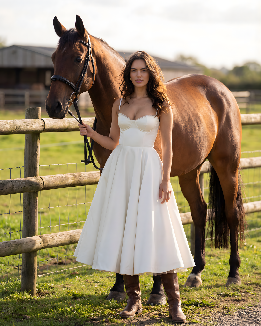 Selene™ | Vestido midi satinado de ensueño