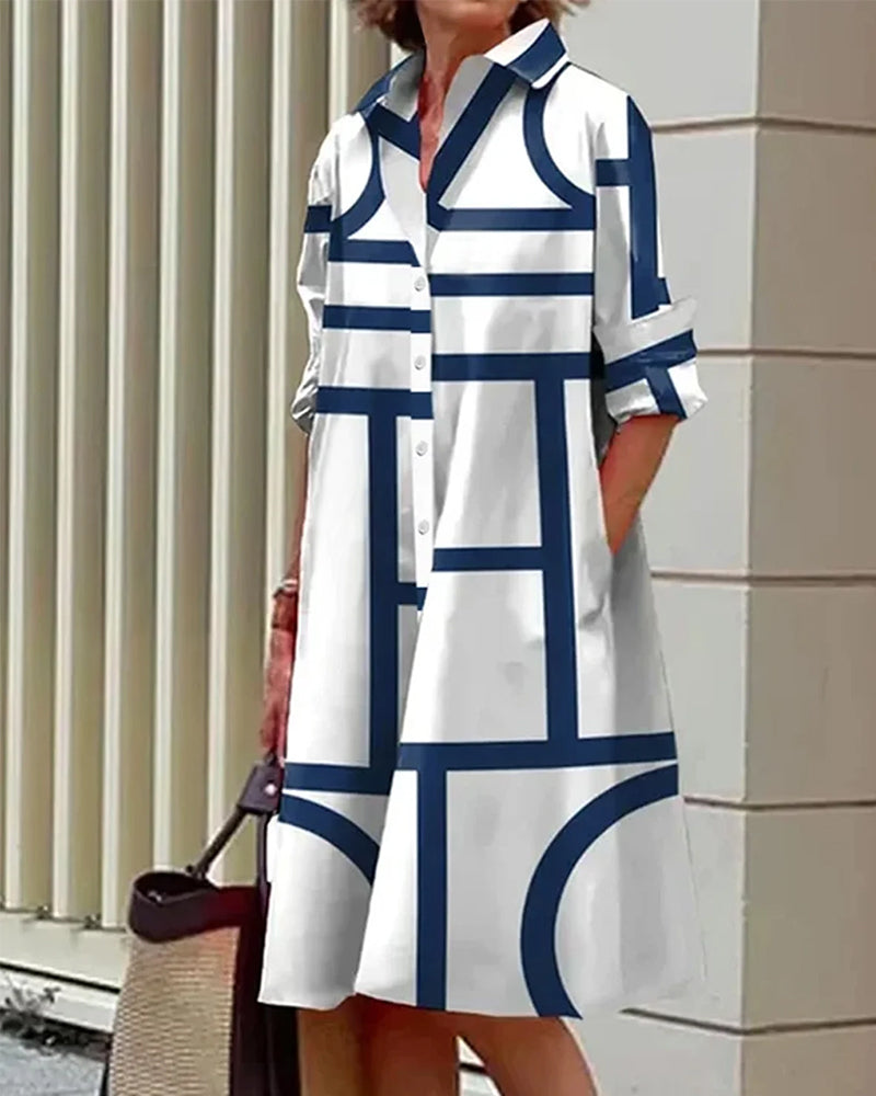 Valentina Marbella® | Vestido veraniego con estampado geométrico