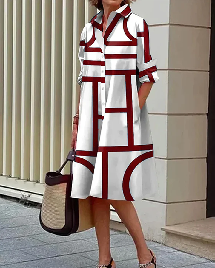 Valentina Marbella® | Vestido veraniego con estampado geométrico