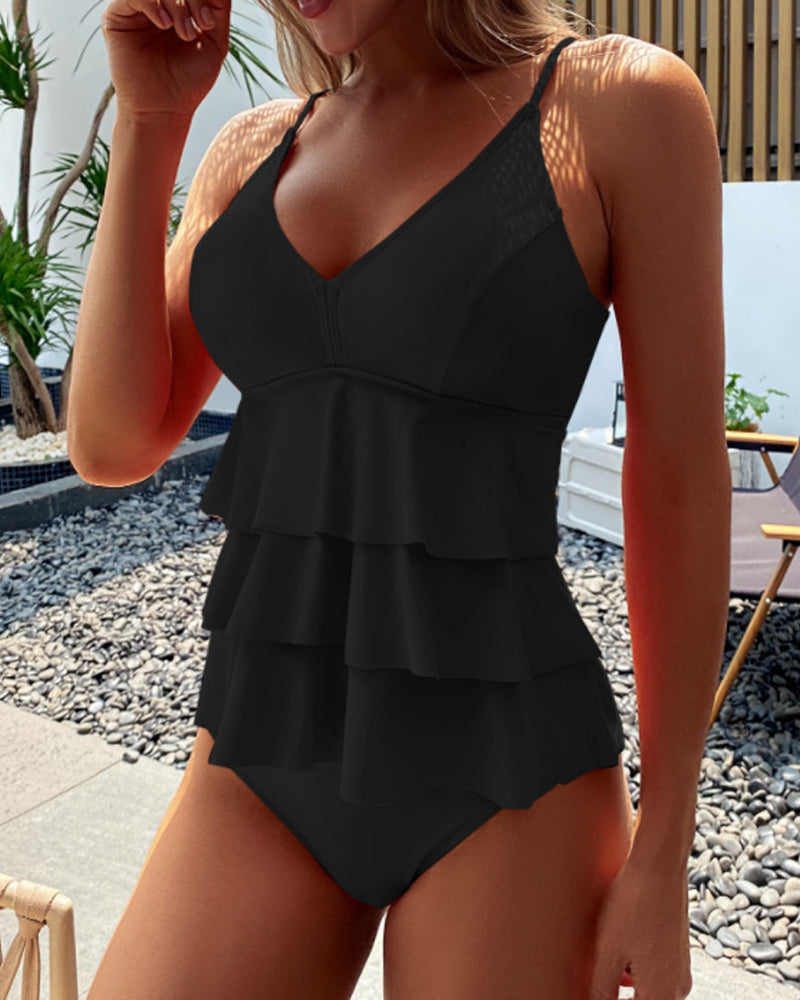 Valentina Marbella™ | Bañador casual con volantes