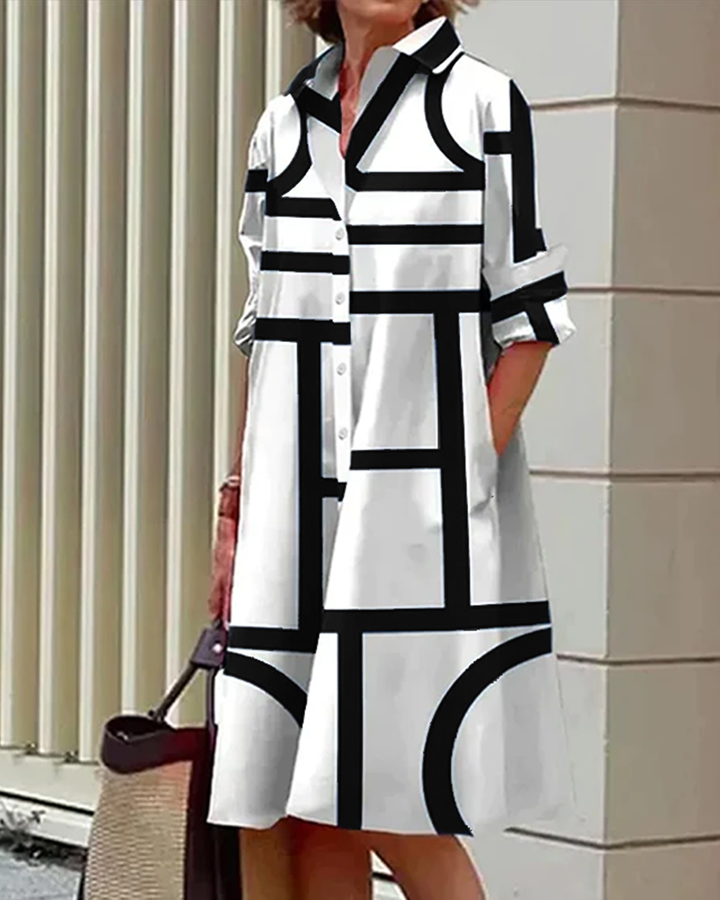 Valentina Marbella® | Vestido veraniego con estampado geométrico