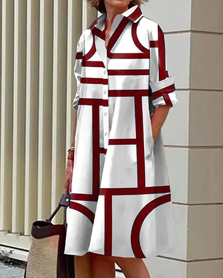 Valentina Marbella® | Vestido veraniego con estampado geométrico