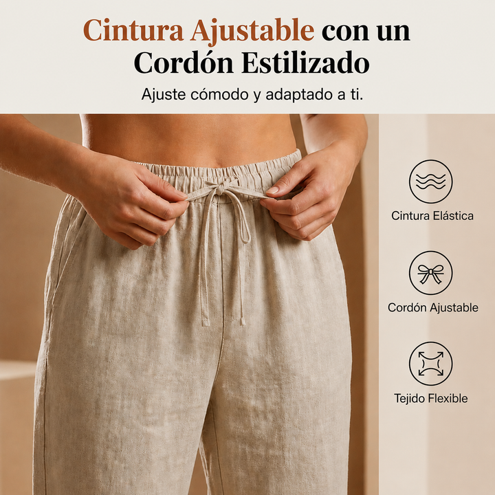 Valentina Marbella® | Pantalón de lino casual