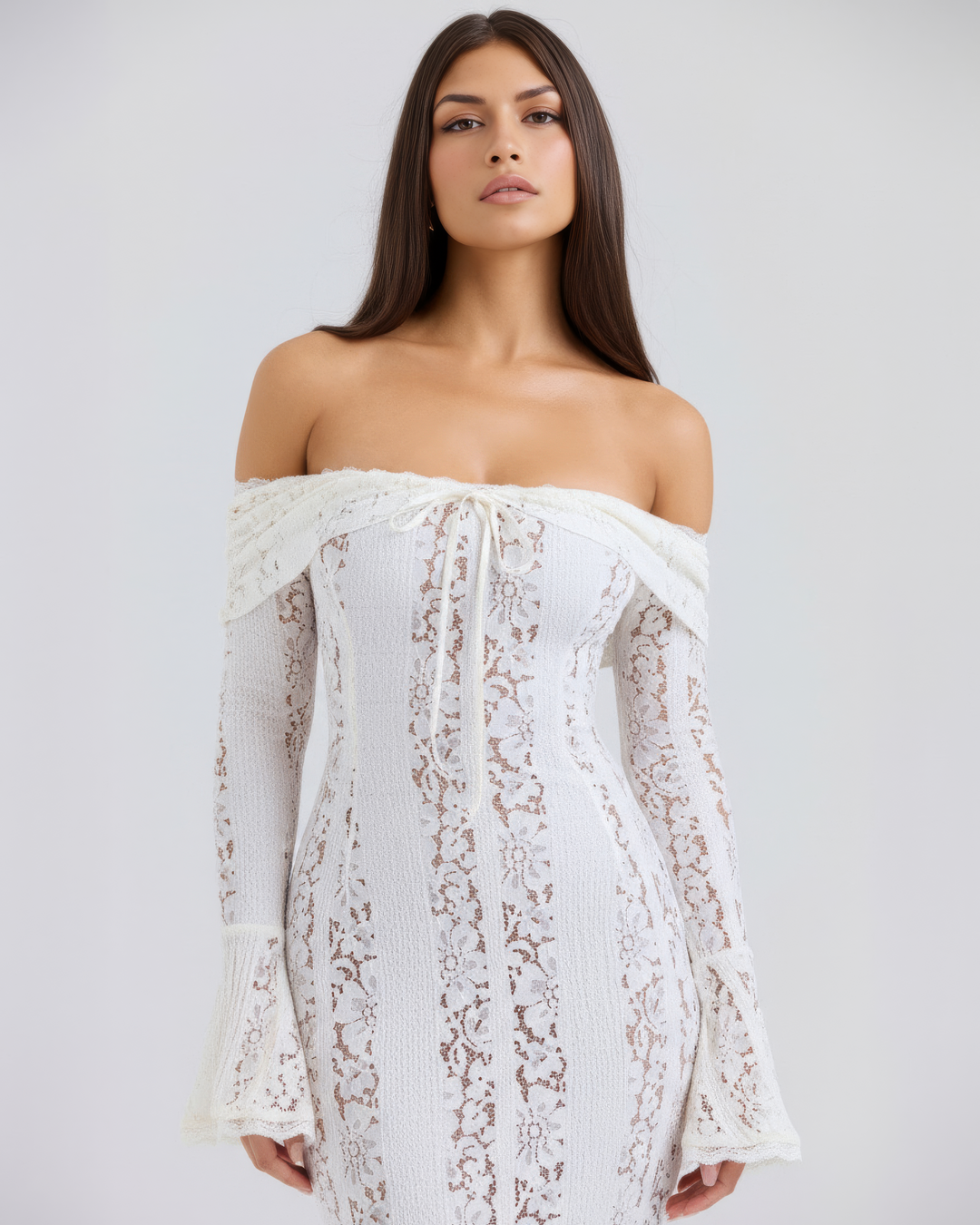 Alessandra™ | Vestido maxi de encaje elegante