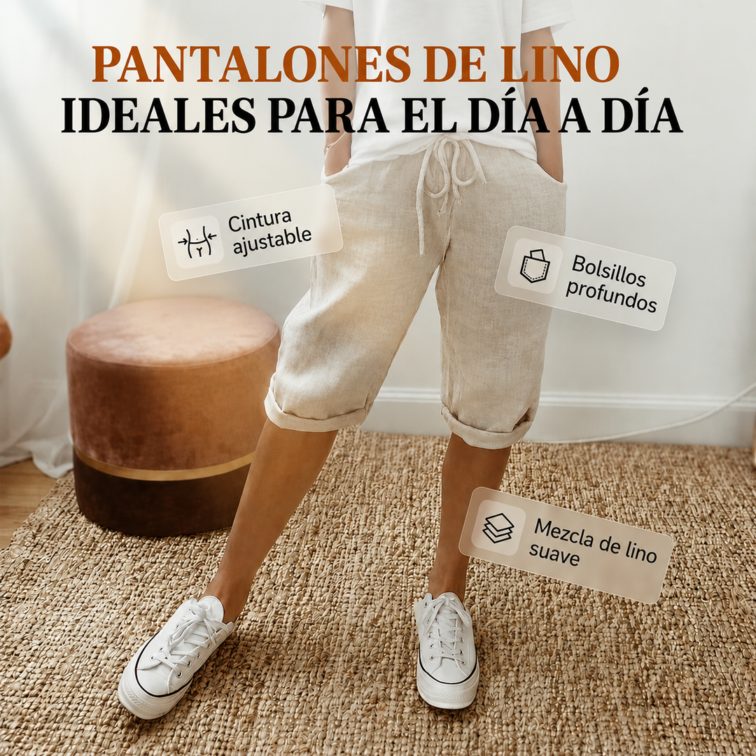 Valentina Marbella® | Pantalón de lino casual