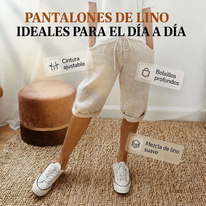 Valentina Marbella® | Pantalón de lino casual