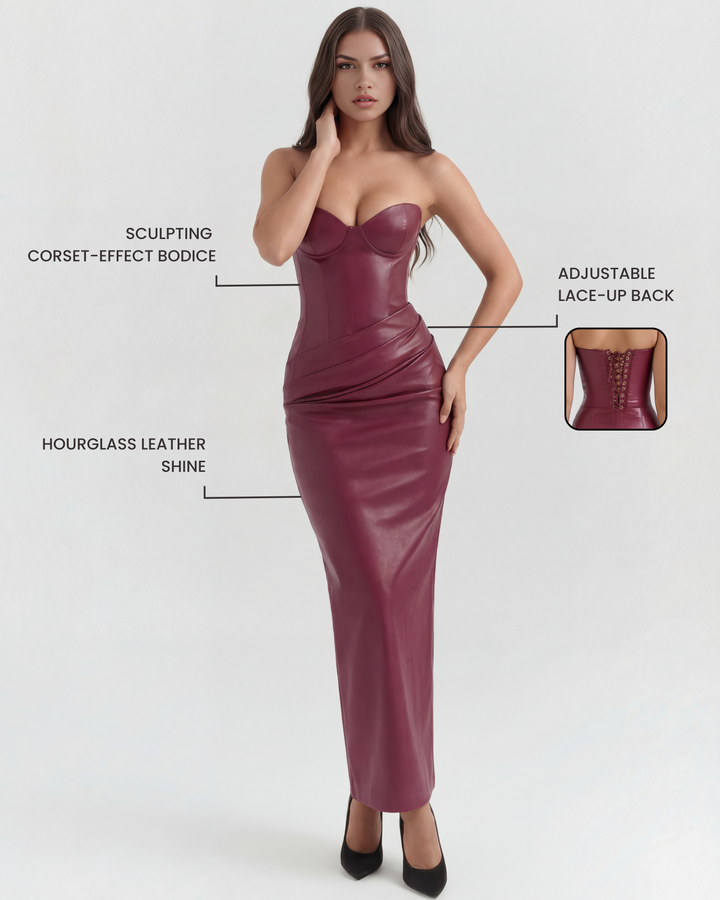 Vanessa™ | Vestido midi efecto piel elegante