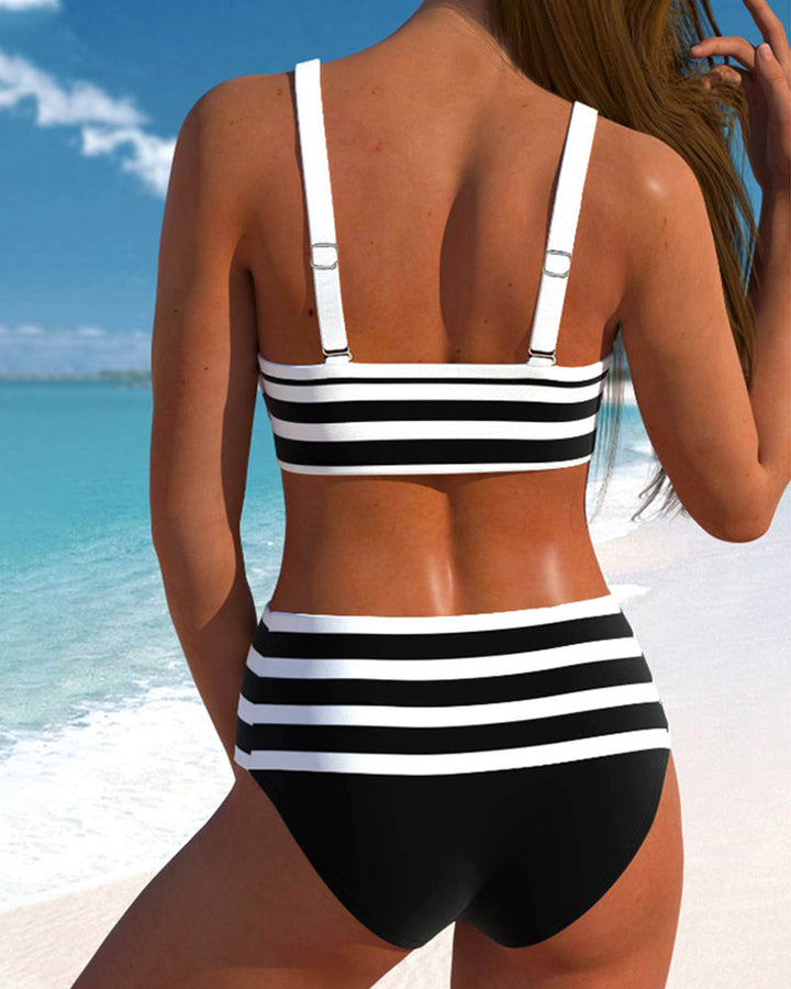 Valentina Marbella® | Bikini de cintura alta estilo marinero
