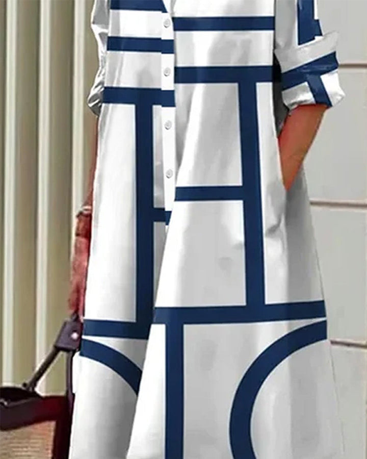 Valentina Marbella® | Vestido veraniego con estampado geométrico