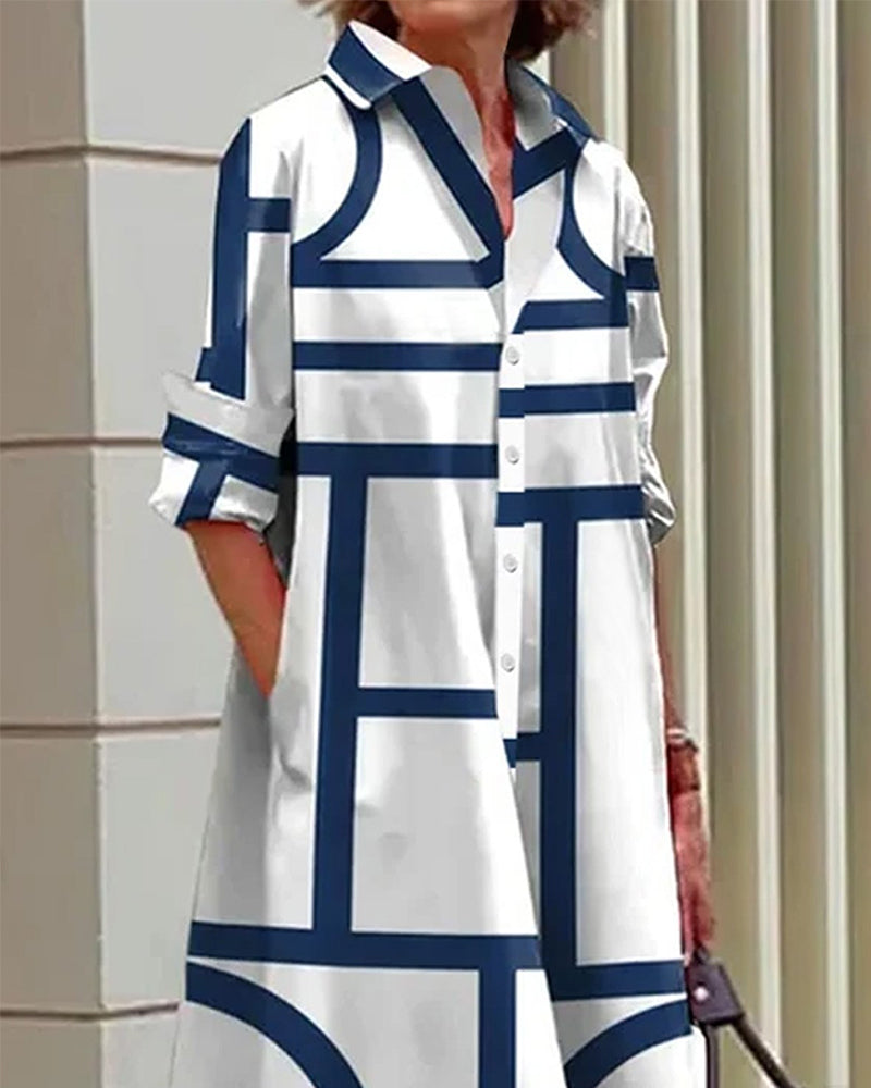 Valentina Marbella® | Vestido veraniego con estampado geométrico