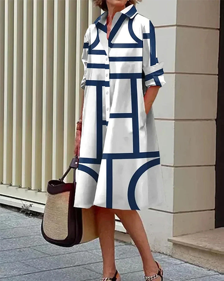 Valentina Marbella® | Vestido veraniego con estampado geométrico