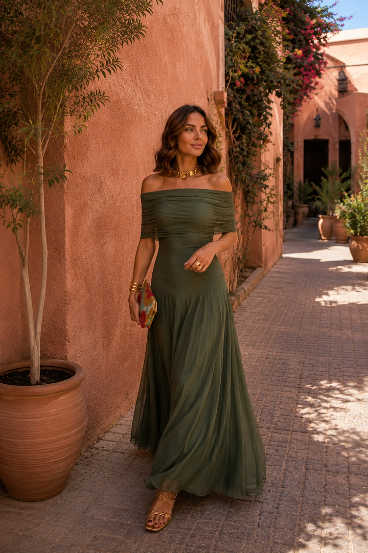 Vestido de Toledo en verde