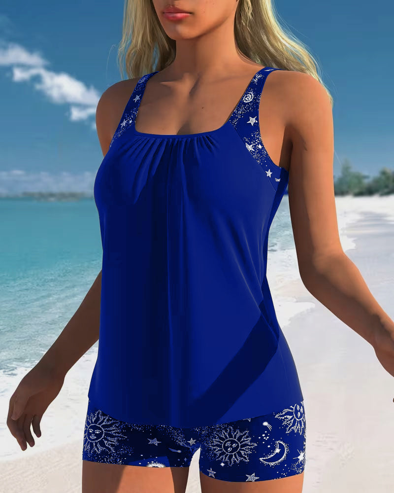Tankini con estampado solar
