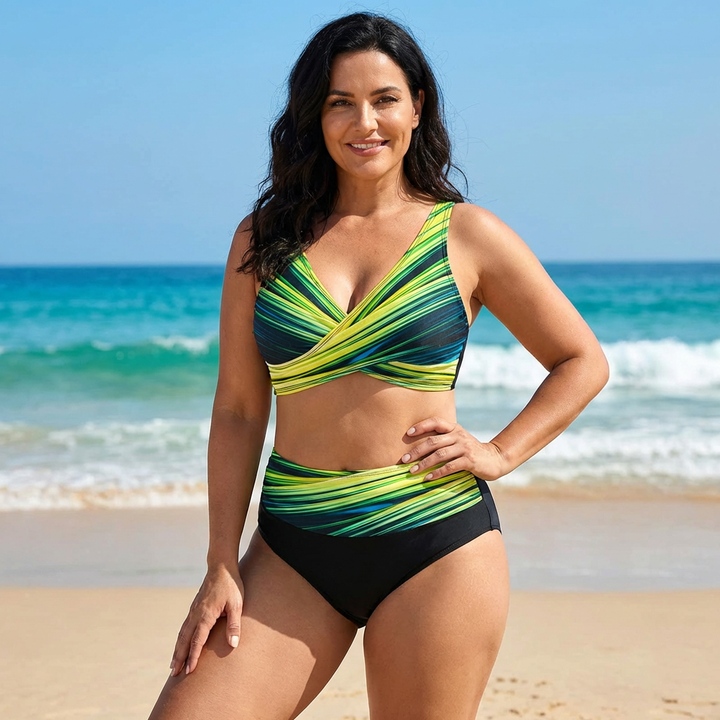 Valentina Marbella® | Bikini tiro alto estampado